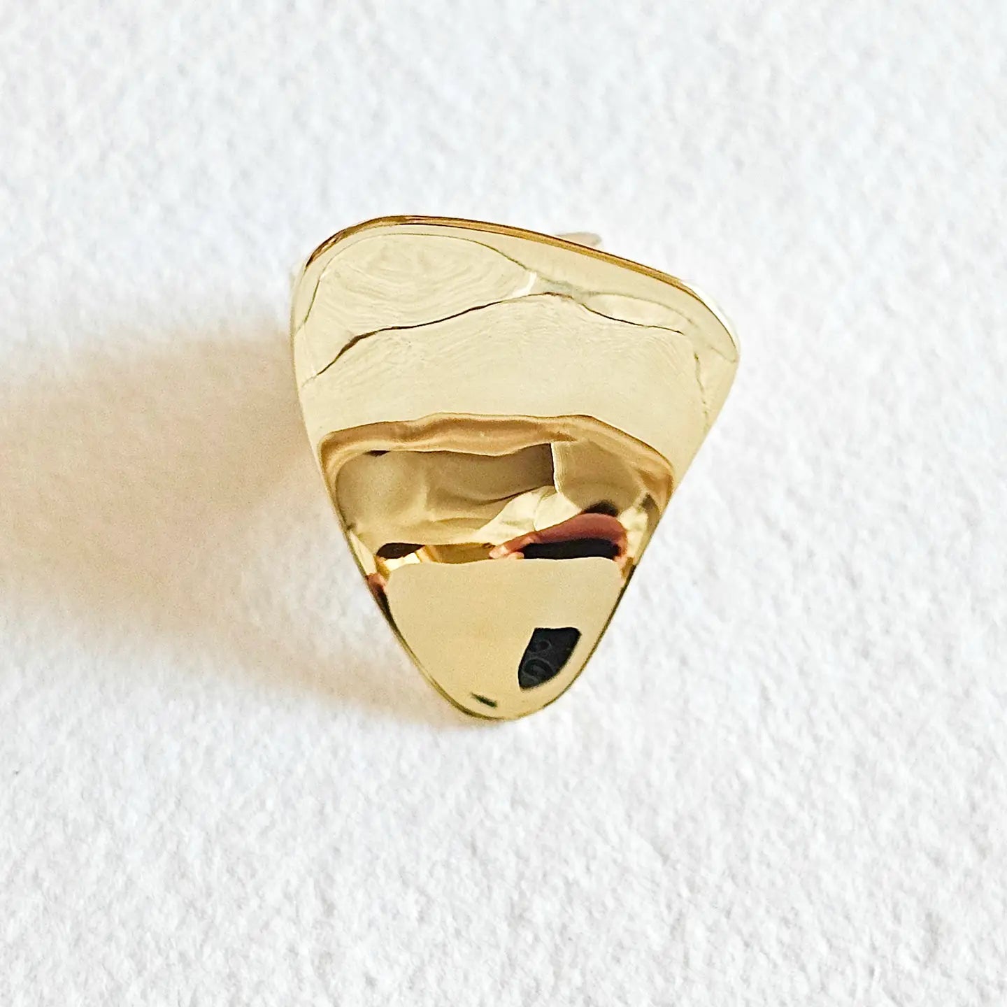 Brass Pebble Convex