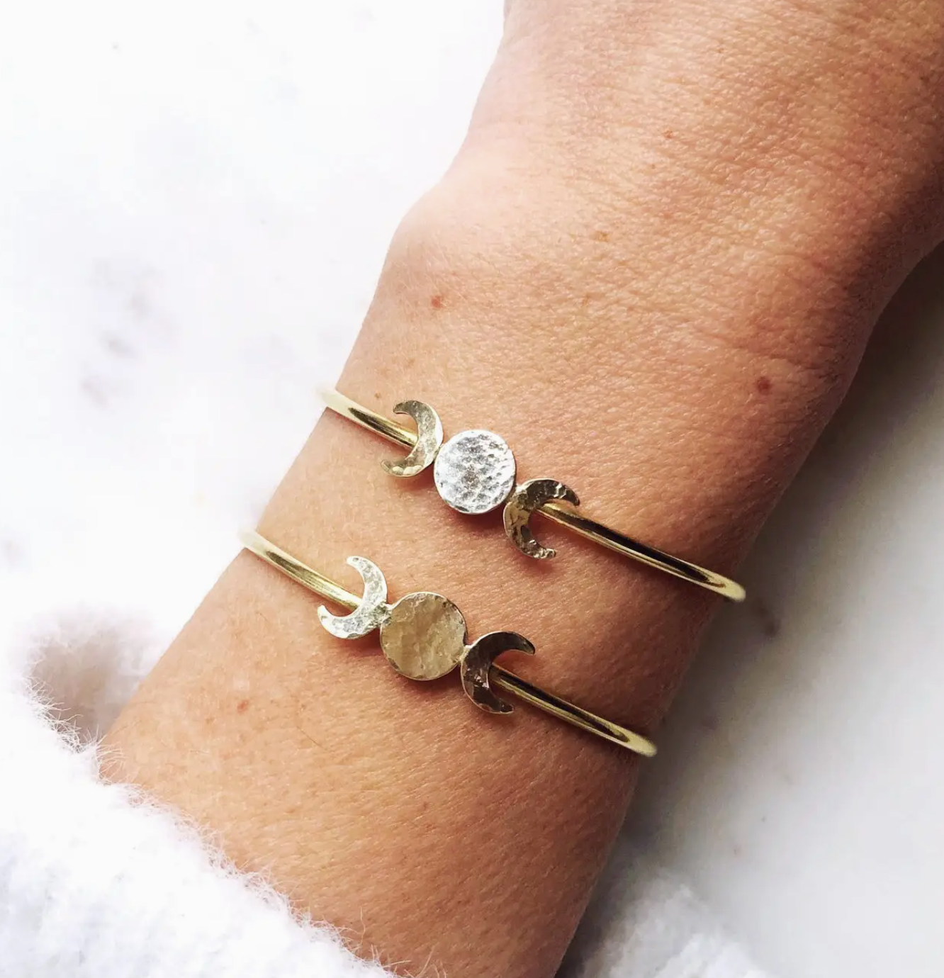 Moonphase Artisan Cuff Bracelet