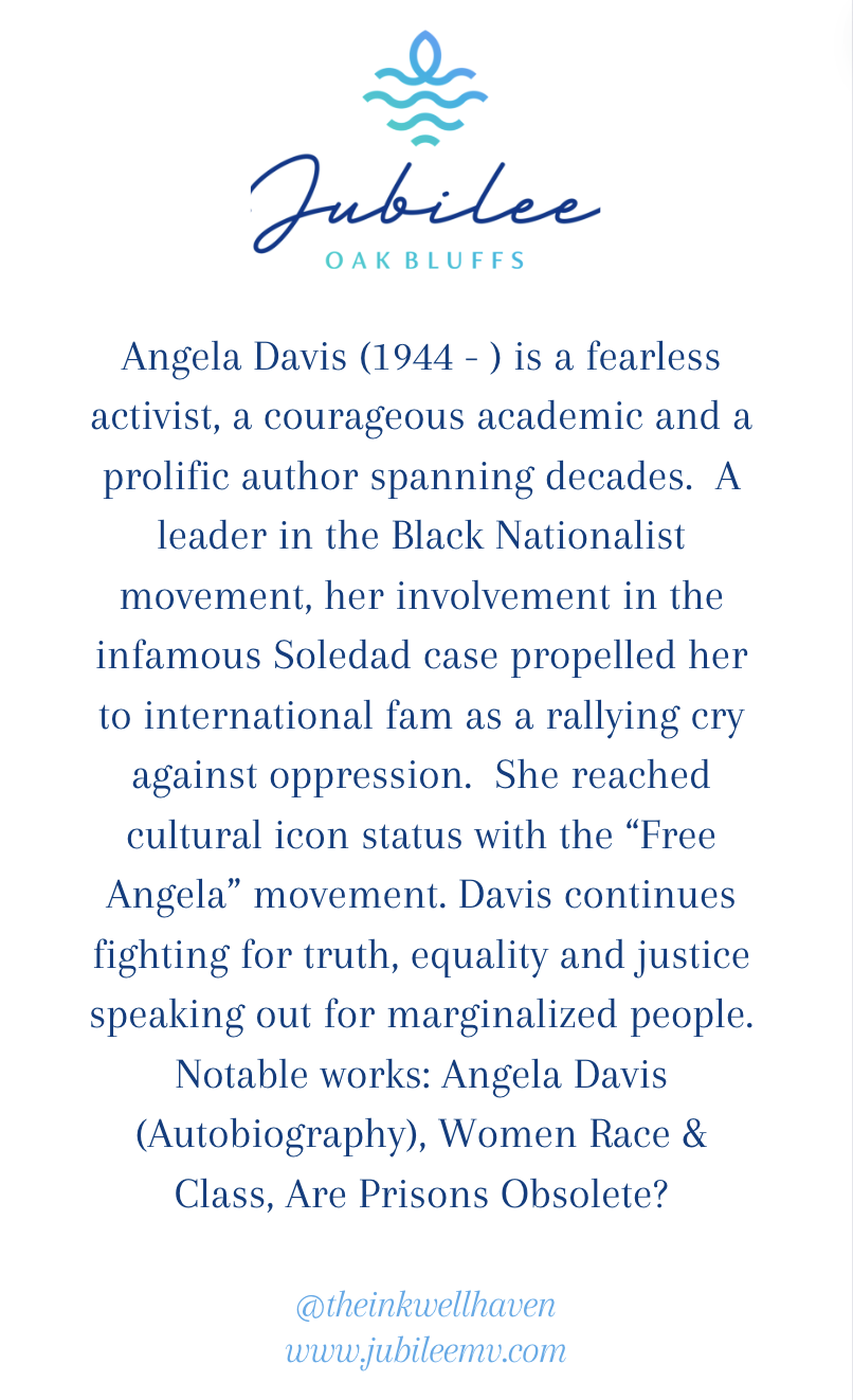 Angela Davis "No Longer Accepting" Quote Card
