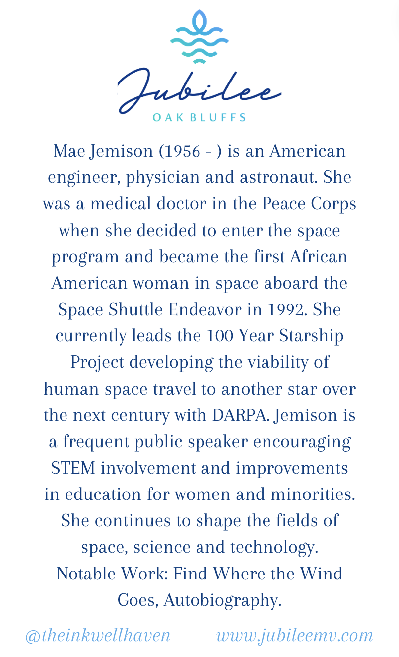 Mae Jemison "Never Be Limited" Quote Card