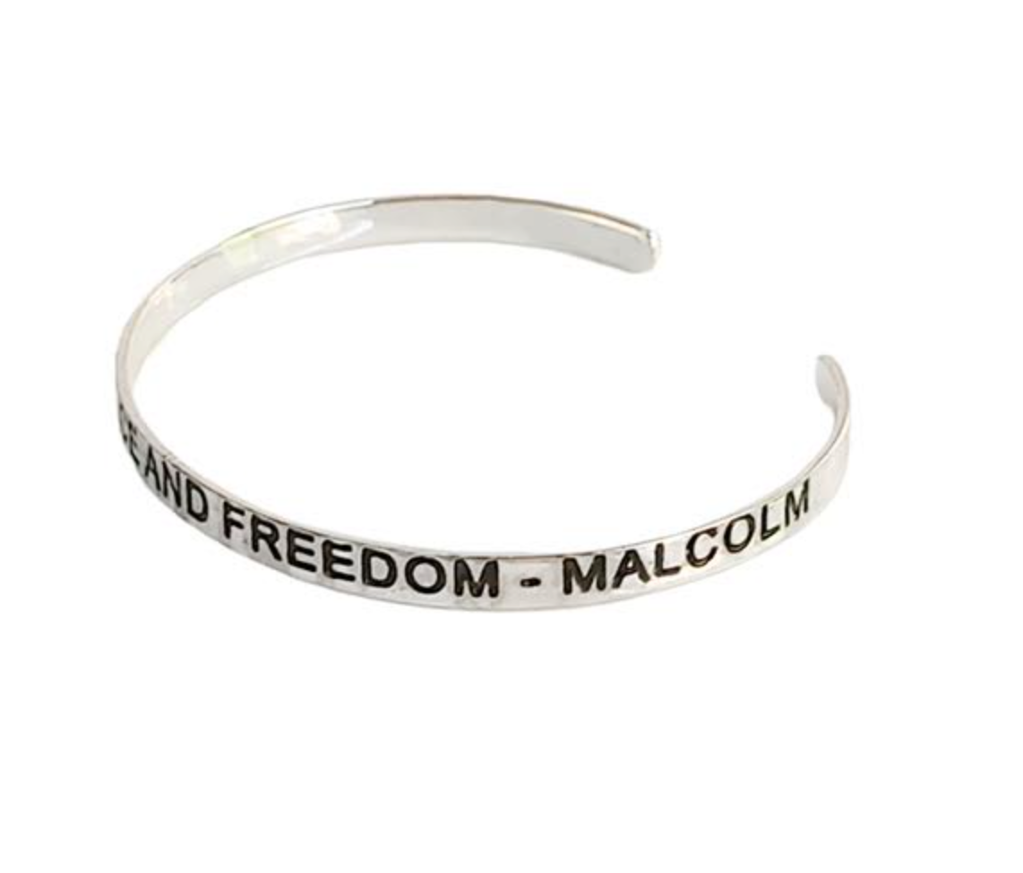 Fighting for Peace and Freedom - Malcolm X Cuff