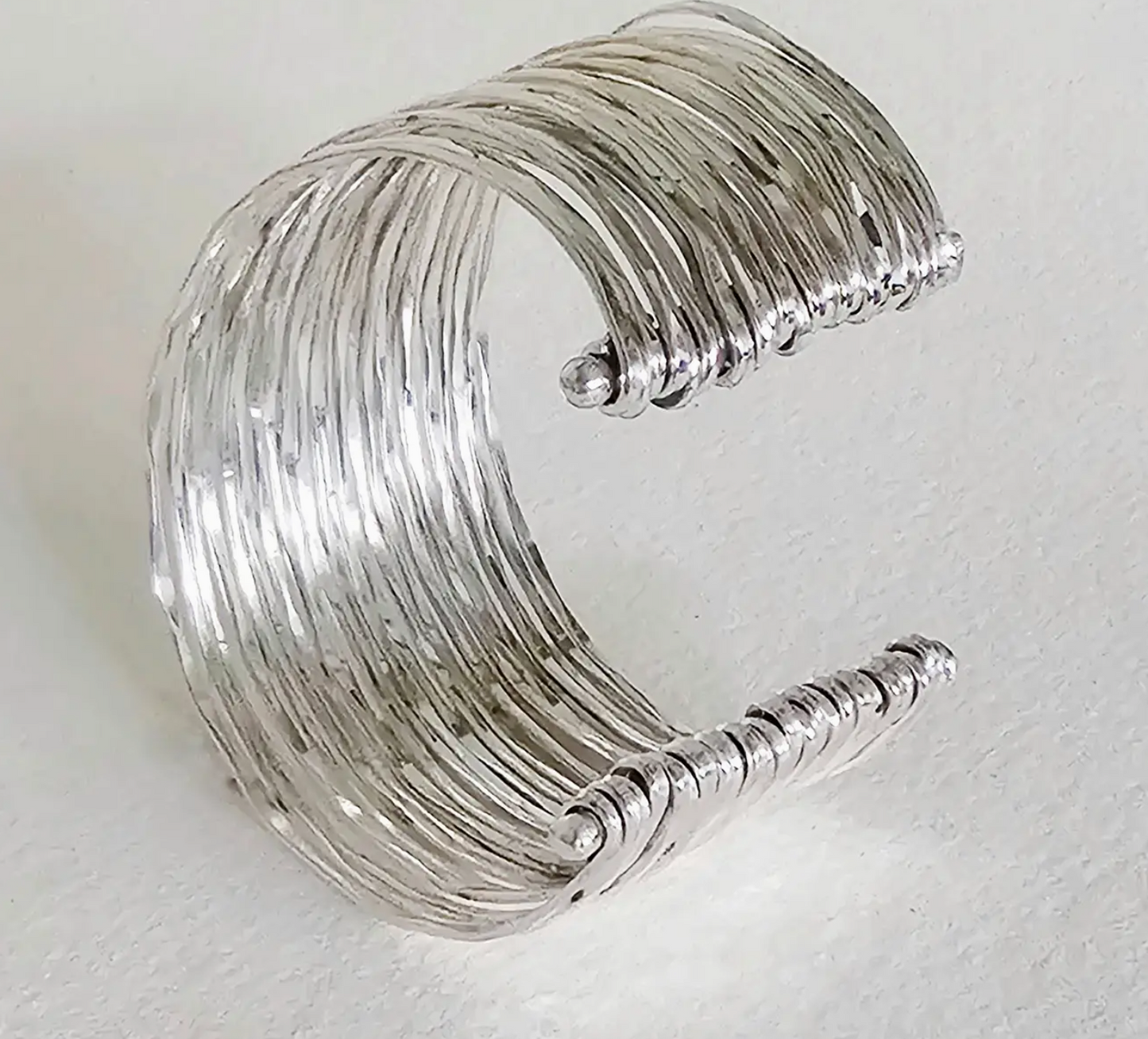 Multi Layered Brass Wire Cuff Bracelet