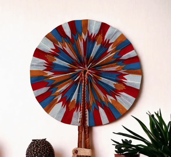Ankara Print African Hand Fan