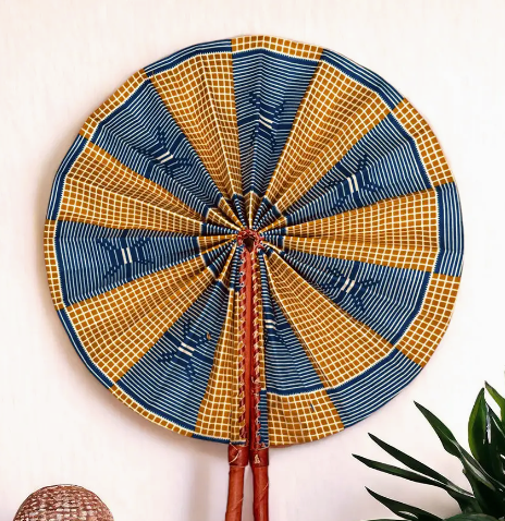Ankara Print African Hand Fan