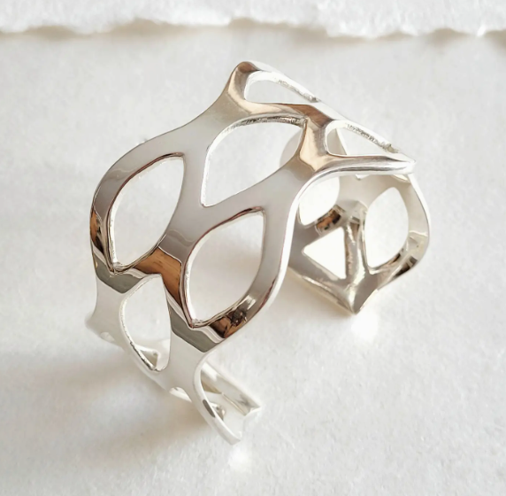 Brass Waves Cuff Bracelet
