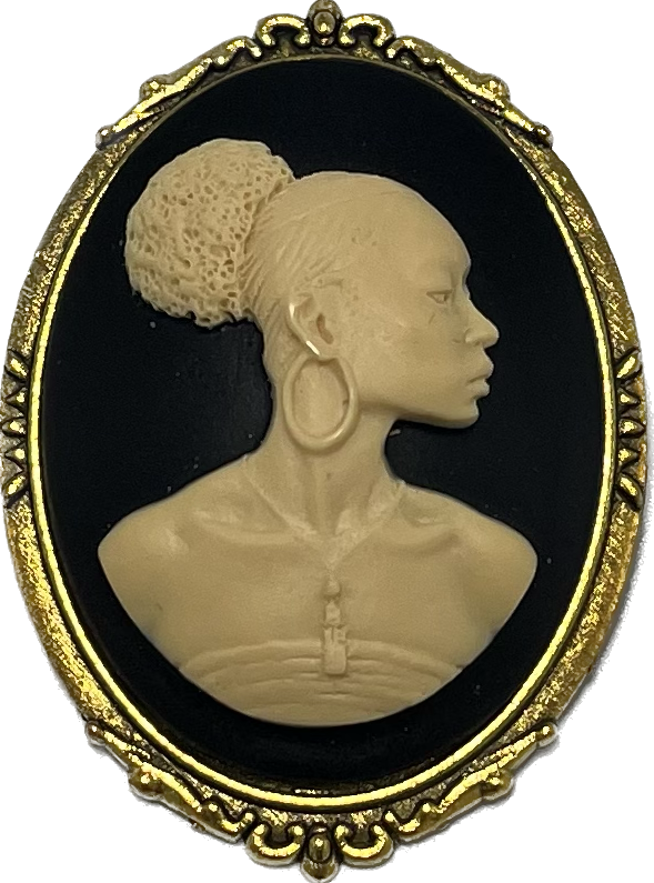 Limited Edition Cameo Brass Pin