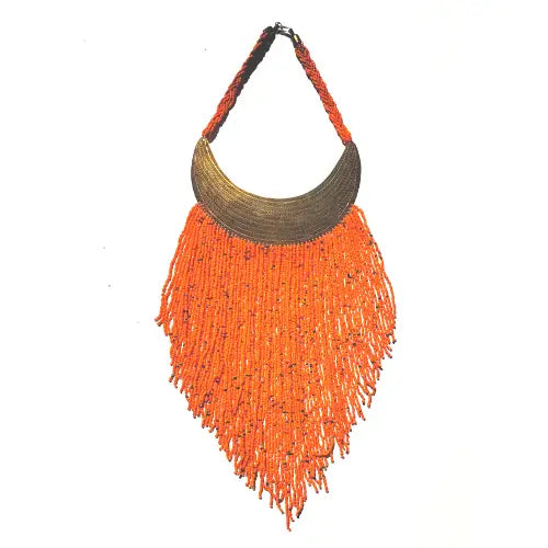 Kenyan Pendo Love Fringe Necklace