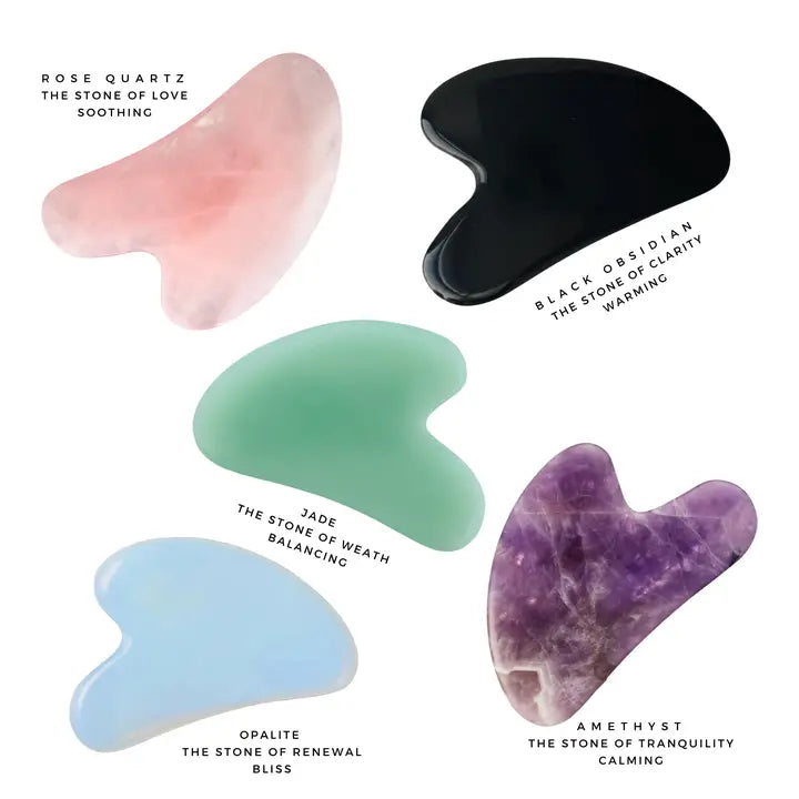 Gua Sha Natural Crystal Stone Facial Lifting Tool