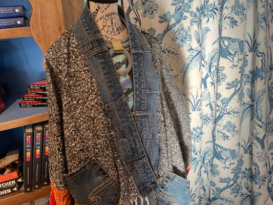 Oversize Sweater Kimono - Handcrafted One of a Kind