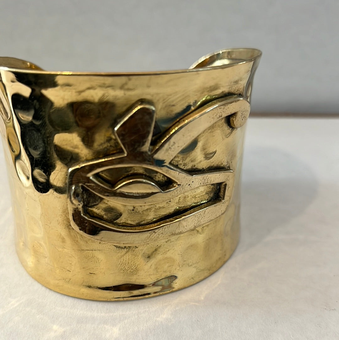 Eye of Ra Brass Cuff