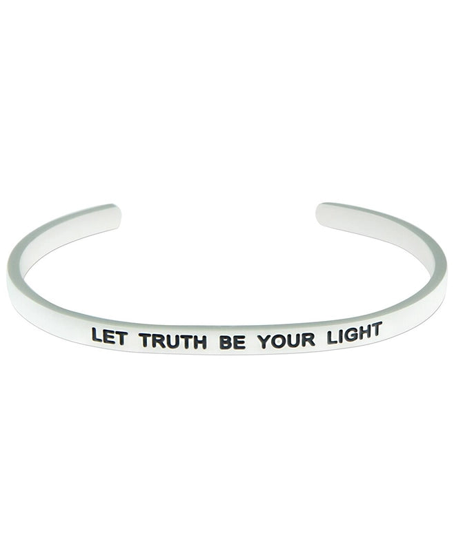 Let Truth Be Your Light Stainless steel bracelet