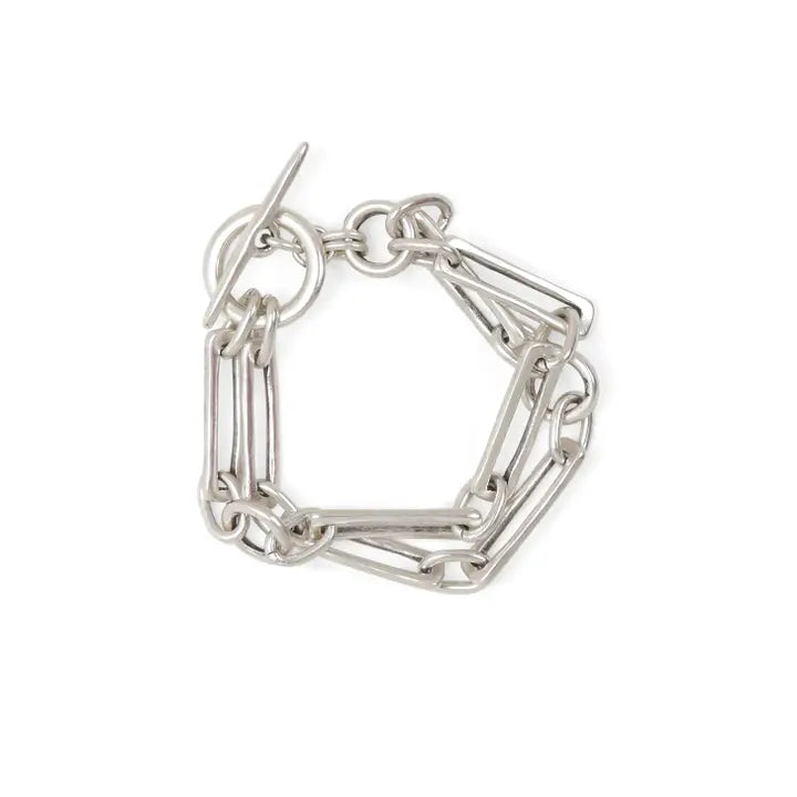 Handmade Links Pewter Bracelet