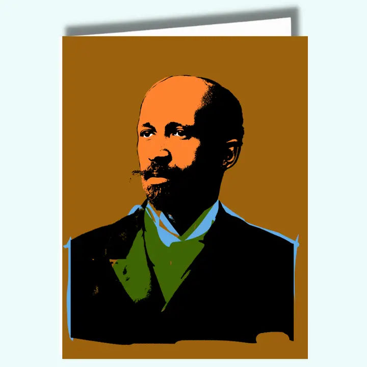 W.E.B. Du Bois Black Icon Card