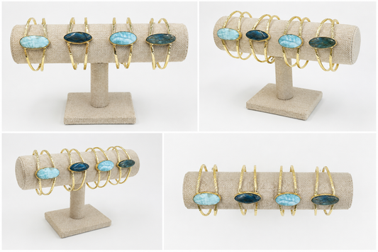 Coastal Stone Cuffs