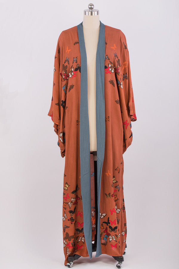 Scattered Butterfly Kimono