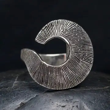 Sterling Silver Open Curl Ring