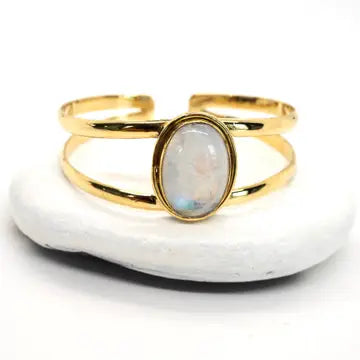 Moonstone Cuff Bracelet