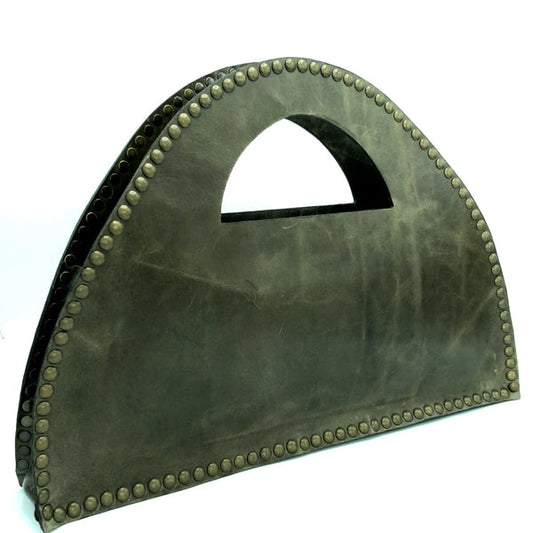 Oversized Bowling Leather Tote Bag