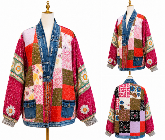 Bloom and Heritage Handmade Patchwork Jacket
