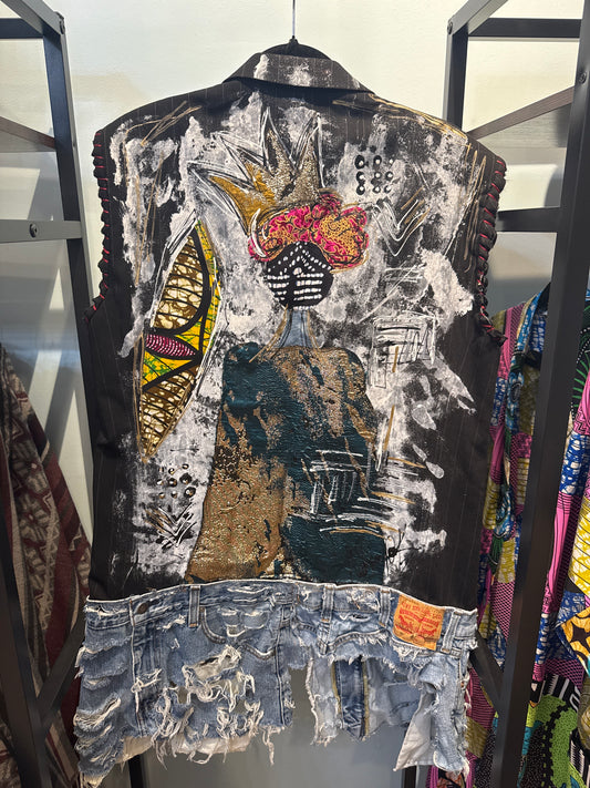 Art Vest Suit Jacket