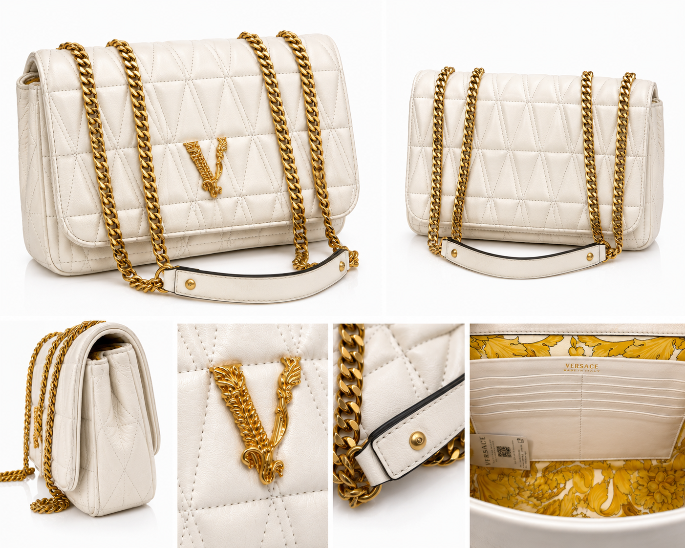 Versace Quilted Crossbody Bag