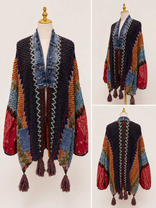 Legacy Loom Artisan Handmade Sweater Kimono