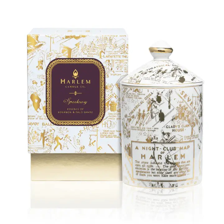 Speakeasy Harlem Map Candle