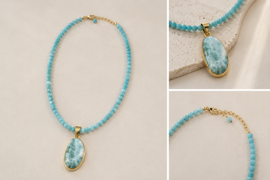 Amazonite Serenity Necklace - Handmade