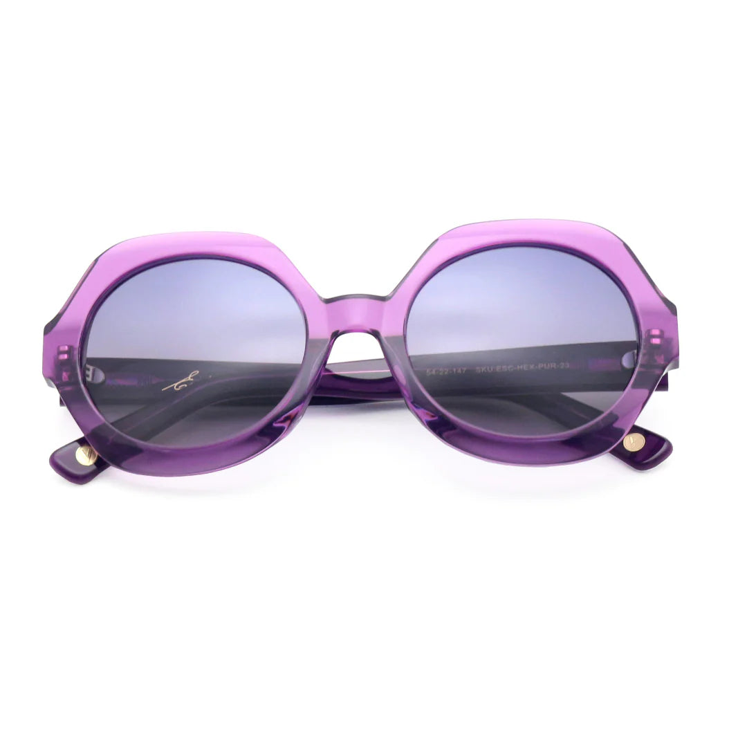Sims Hexagon purple Vontelle Sunglasses