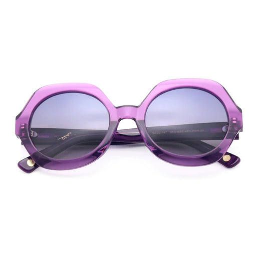 Sims Hexagon purple Vontelle Sunglasses
