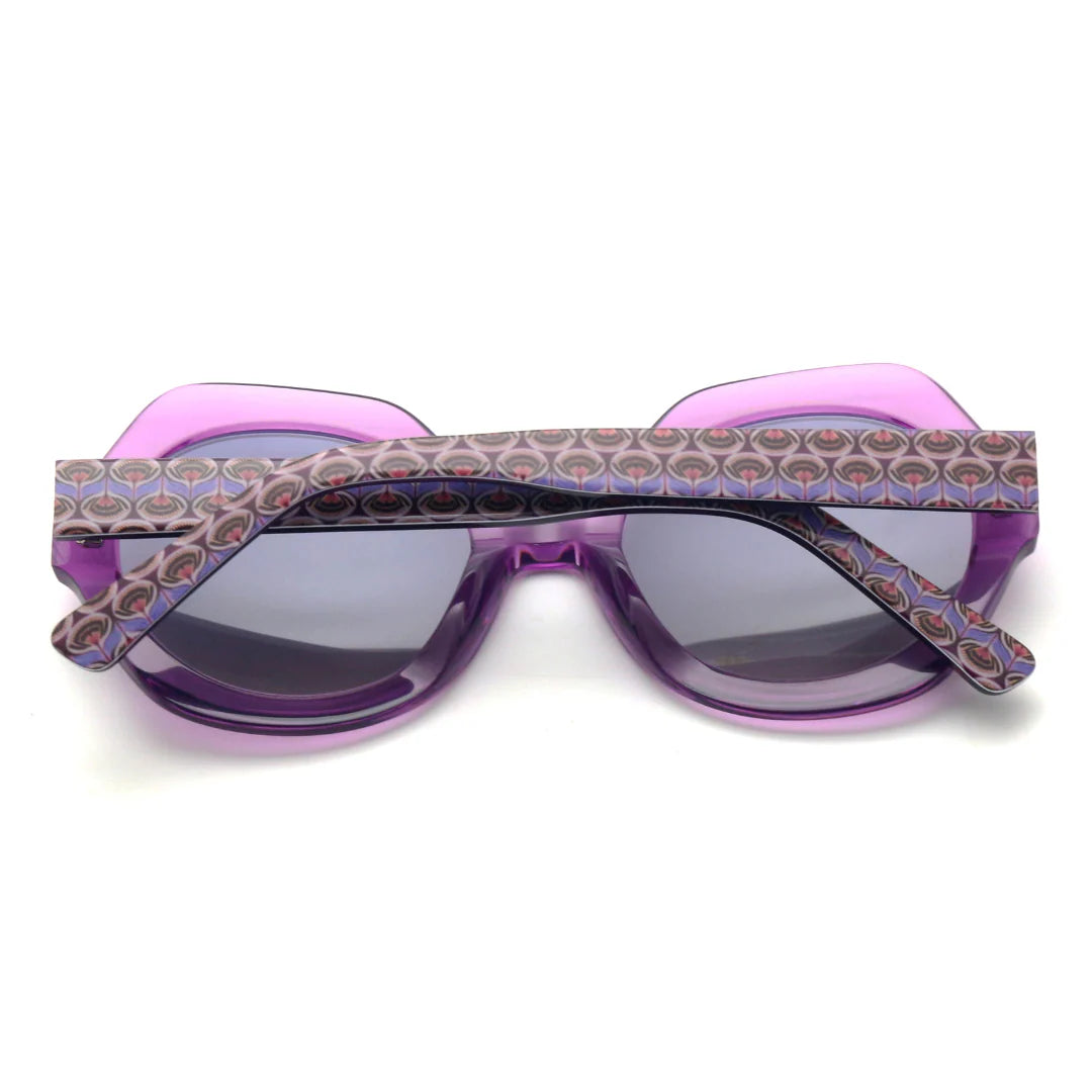 Sims Hexagon purple Vontelle Sunglasses