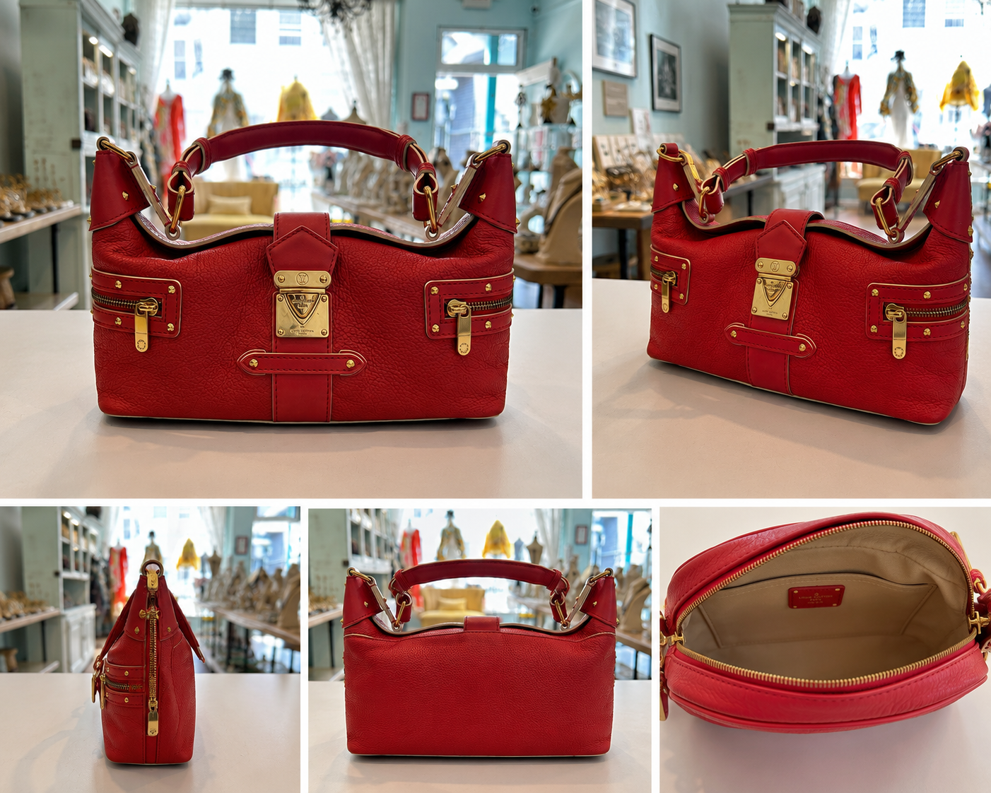 Louis Vuitton Geranium Suhali Leather L'Impetueux Bag