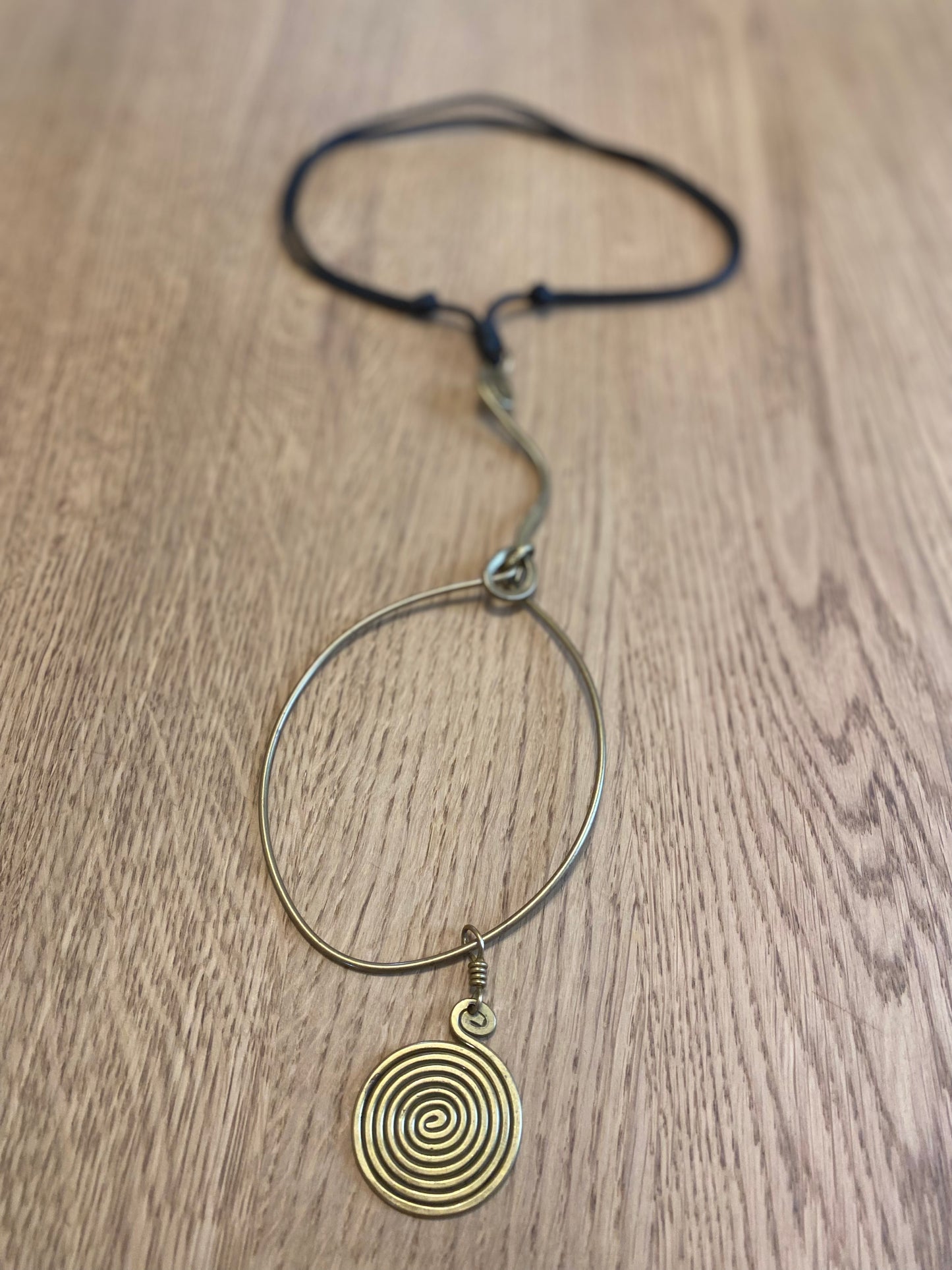 Spiral Mwangi Brass Necklace