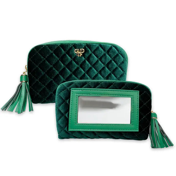 Glam Makeup Case- Emerald Velvet
