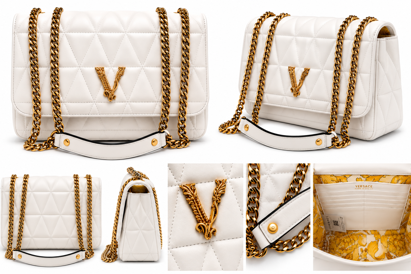 Versace Quilted Crossbody Bag