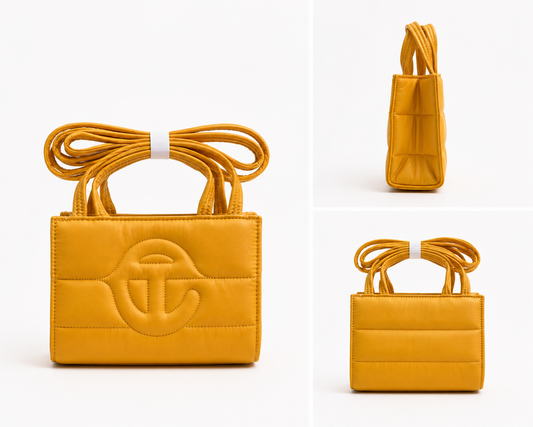 Telfar Small Shopping Tote – Mustard Yellow