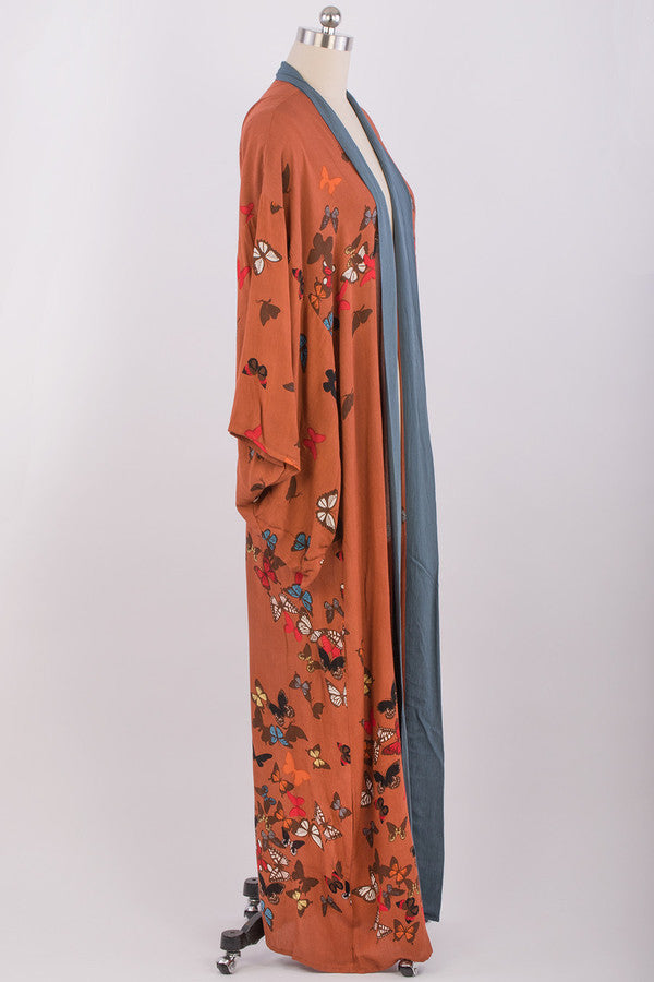Scattered Butterfly Kimono