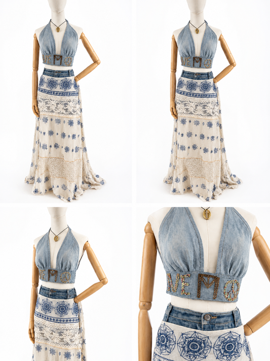 Indigo Dreams Halter Top