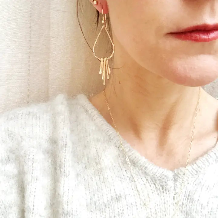 Gold Raindrop Earrings