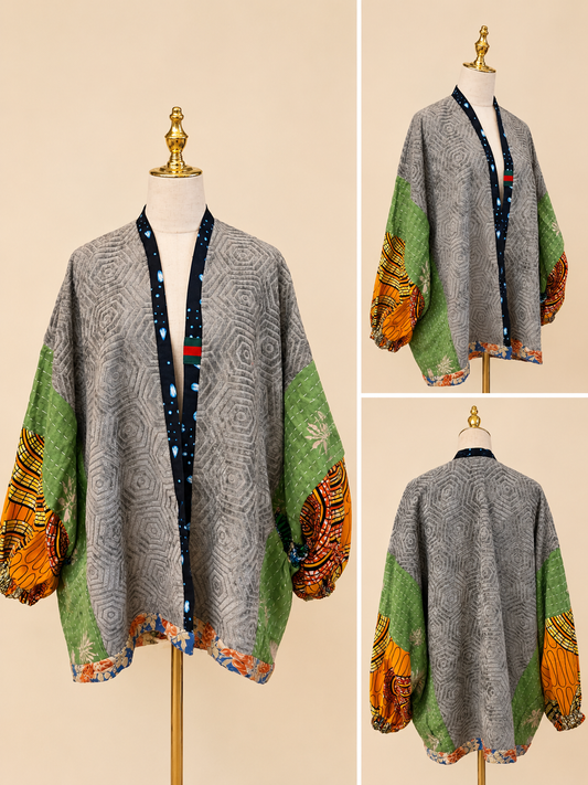 Earth and Heritage Handmade Artisan Sweater Kimono