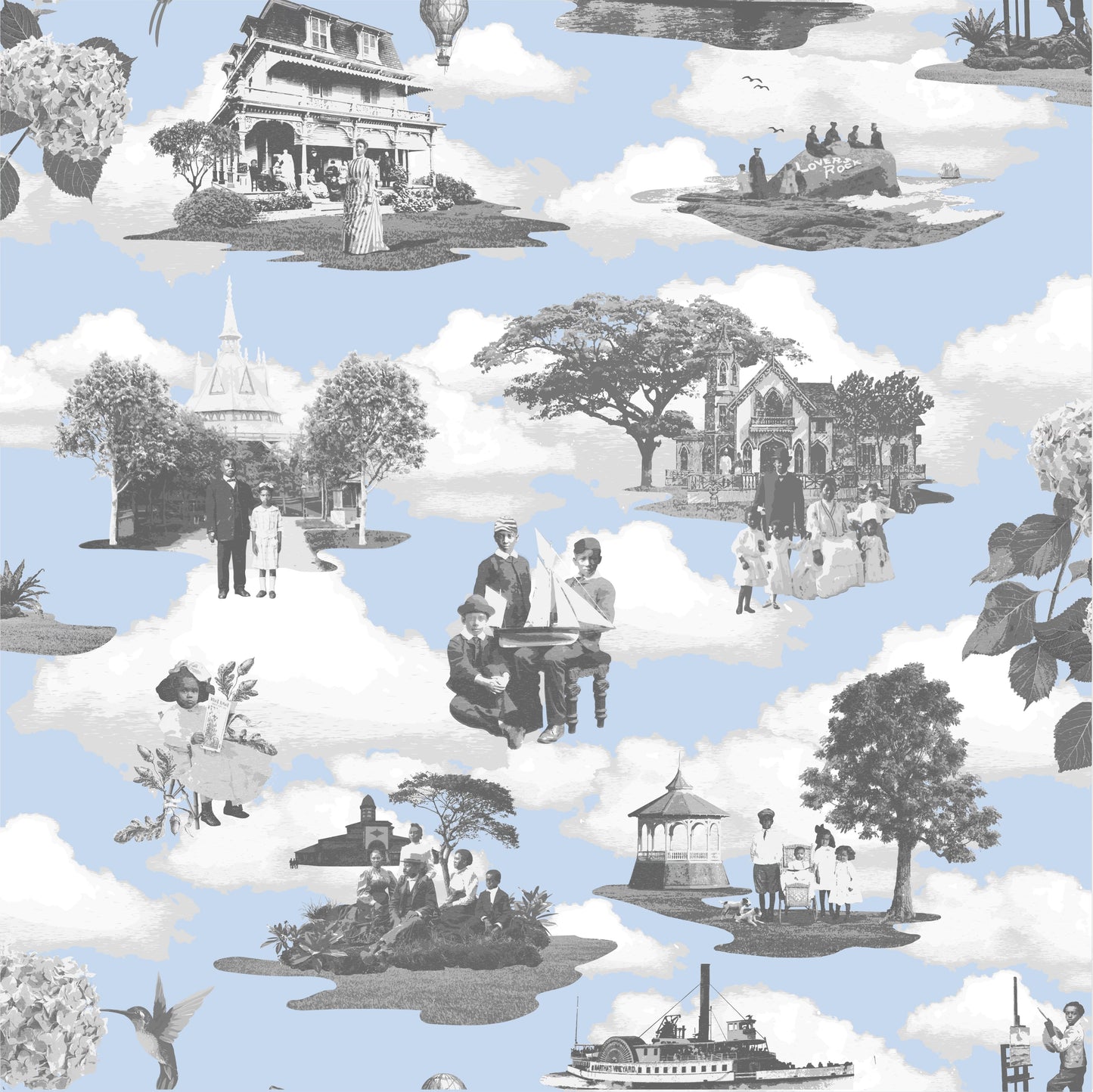 Special Edition Jubilee Wall Mural - Oak Bluffs Toile - Waiting List