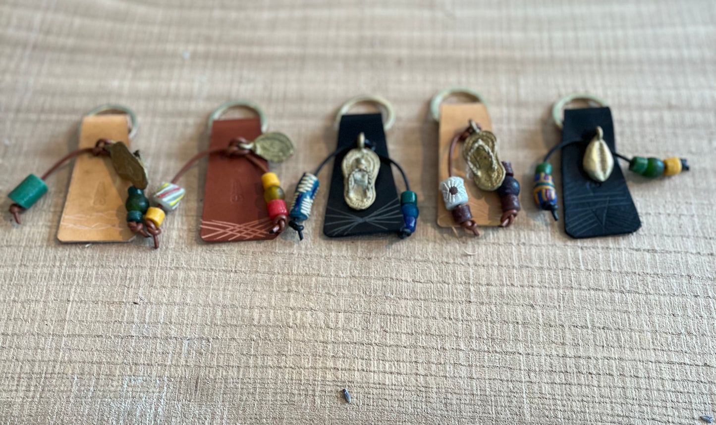 Leather & Brass Key Chains