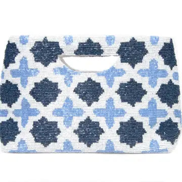 luxurious Satin -lined Beaded Clutch