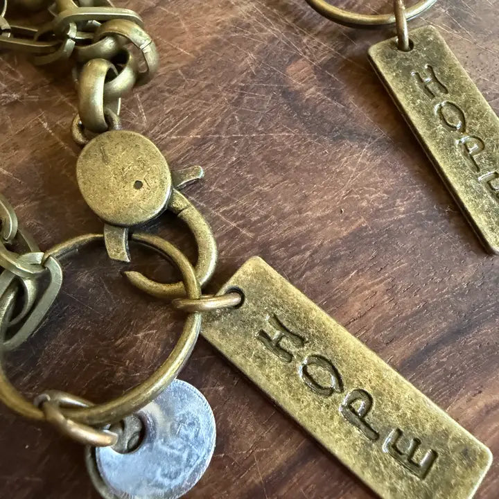 Hope Chain Charm Bracelet