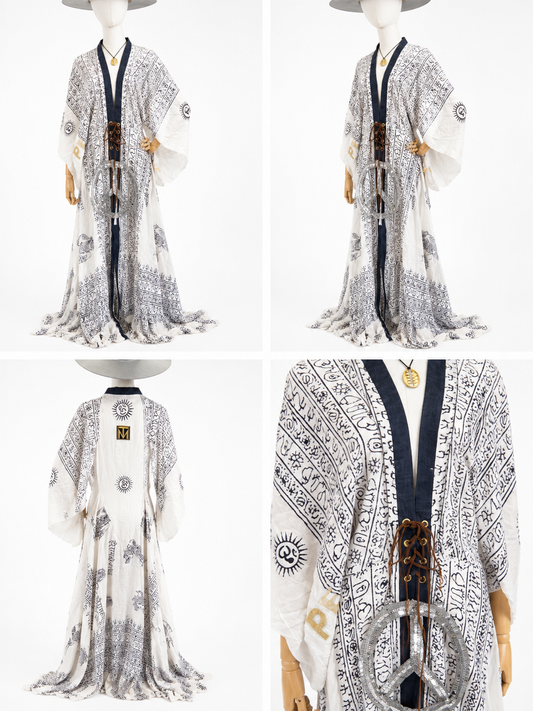 Sacred Scripts Peace Kaftan - Handmade - Featured Designer