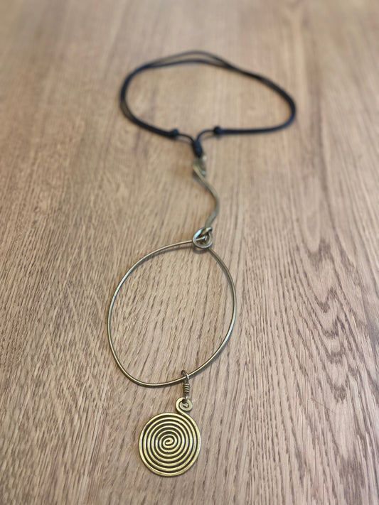 Spiral Mwangi Brass Necklace