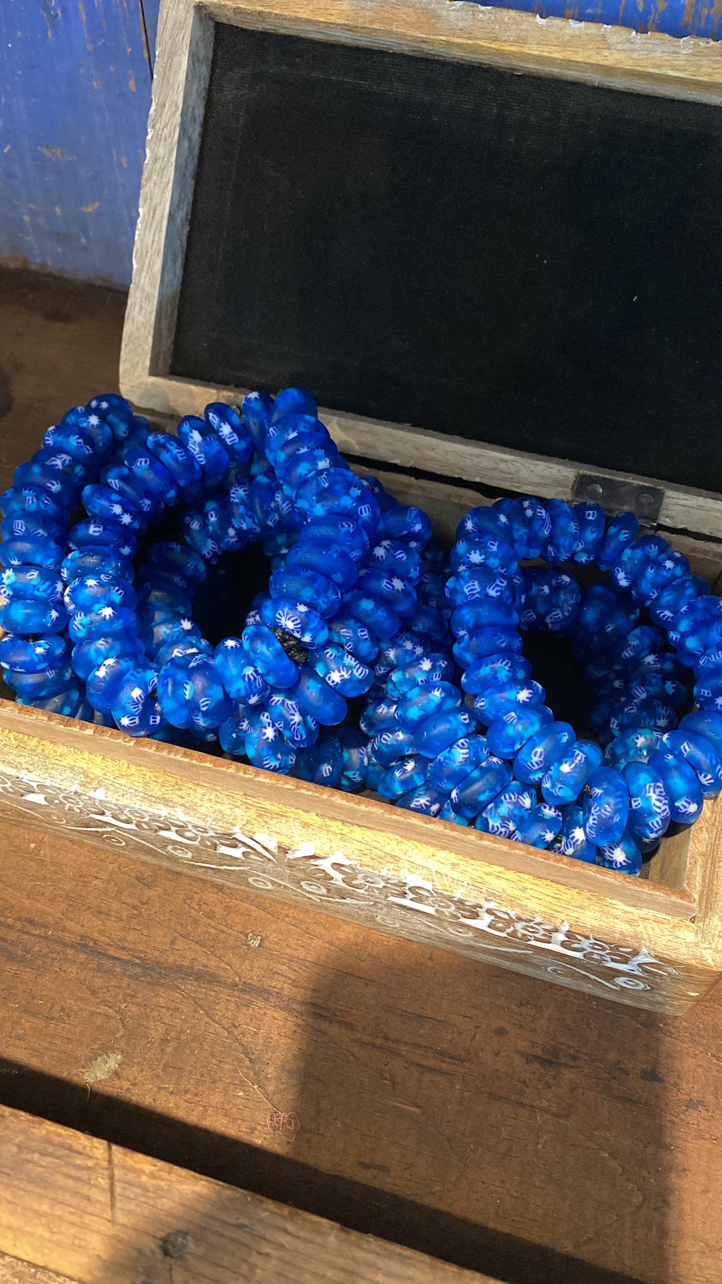 Chunky Statement Tribal Glass Bracelet