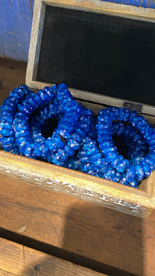 Chunky Statement Tribal Glass Bracelet