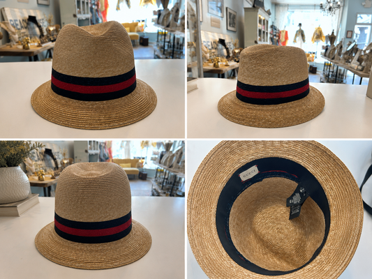 Gucci Straw Fedora Hat