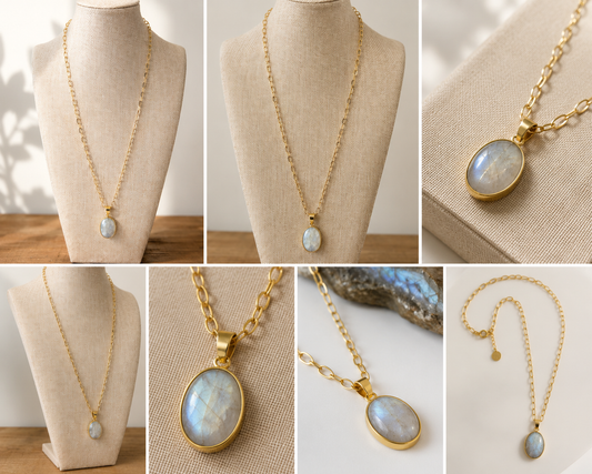 Moonstone Pendant Necklace